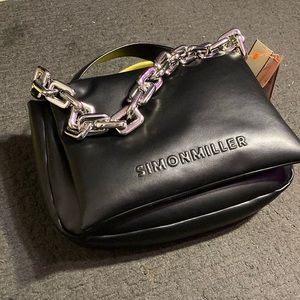 Simon Miller linked Faux Leather turnover bag